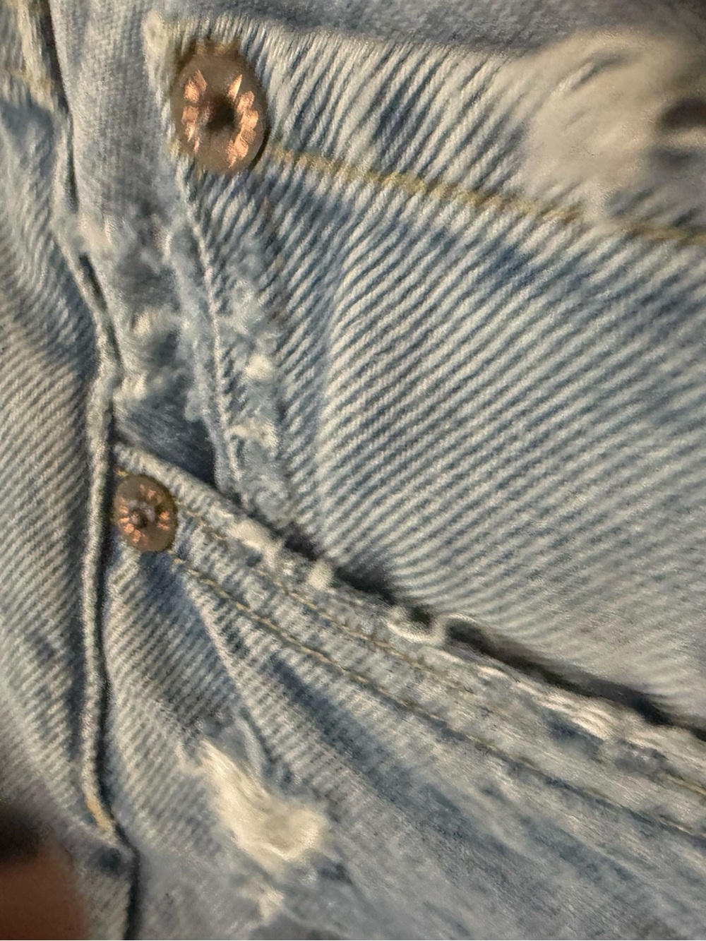 Agolde Parker short in a light distressed color - Picture 3 of 10